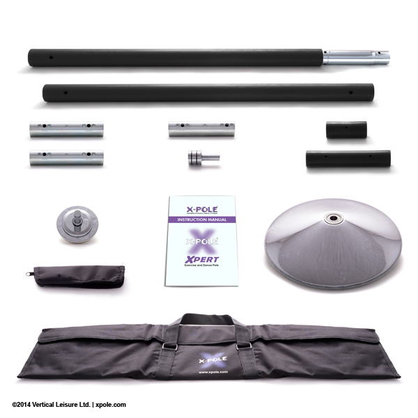 X-Pole Xpole X-Pert NX Dance Pole Set - Carrying Bag - WITH Dome Bag -  Black in Pole Dancing Accessories - $75.99